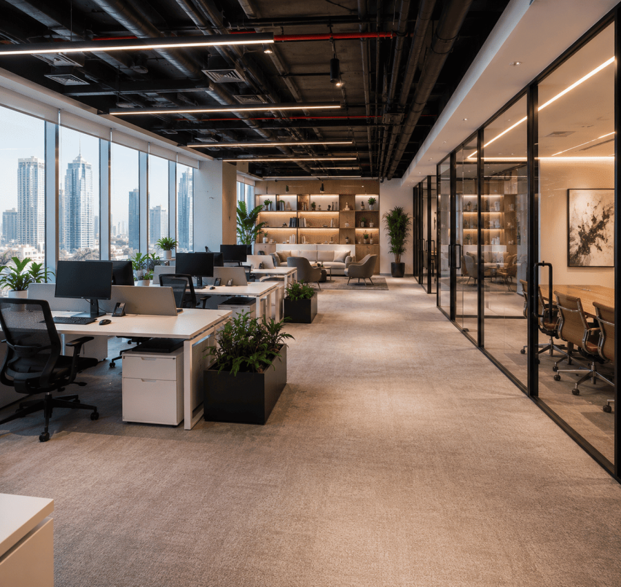 luxury cozy interior office